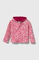 Дитяча кофта United Colors of Benetton з капюшоном рожевий 35Y3G200G.P.SEASONAL