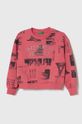 United Colors of Benetton bluza copii cu modele roz 321VC10GK.G.SEASONAL