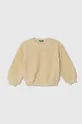 bež Otroški pulover iz flisa United Colors of Benetton Dekliški