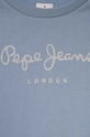 Dziewczynka Pepe Jeans bluza bawełniana dziecięca PG581317 niebieski