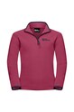 Παιδική μπλούζα Jack Wolfskin TAUNUS Halfzip χωρίς κουκούλα ροζ 1605554.G.104.152