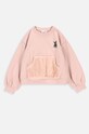 Coccodrillo bluza bawełniana dziecięca nadruk różowy ZC3132101GGK