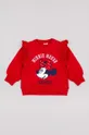 rdeča Bombažen pulover za dojenčka zippy Dekliški