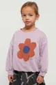 μωβ Παιδική βαμβακερή μπλούζα Bobo Choses Για κορίτσια