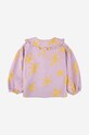 Dziewczynka Bobo Choses koszula bawełniana dziecięca 223AC089 fioletowy