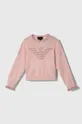 rózsaszín Emporio Armani gyerek pulóver Lány