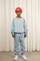 голубой Детская хлопковая кофта Mini Rodini Детский