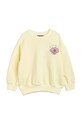 Mini Rodini bluza bawełniana dziecięca aplikacja żółty 2362013423