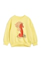 Παιδική βαμβακερή μπλούζα Mini Rodini χωρίς κουκούλα κίτρινο 2362013623