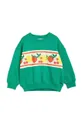 Otroški bombažen pulover Mini Rodini zelena