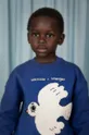niebieski Mini Rodini bluza bawełniana dziecięca Mini Rodini x Wrangler Dziecięcy