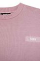 Dievča Detská bavlnená mikina Dkny D35T00.114.150 fialová