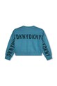 Детская хлопковая кофта Dkny D35T00.114.150 бирюзовый AW23