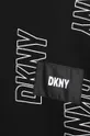 μαύρο Παιδική βαμβακερή μπλούζα DKNY