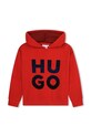 Παιδική μπλούζα HUGO με κουκούλα κόκκινο G25149.114.150