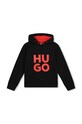 HUGO bluza dziecięca z kapturem czarny G25152.102.108