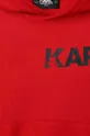 κόκκινο Παιδική βαμβακερή μπλούζα Karl Lagerfeld