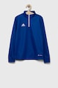Detská mikina adidas Performance ENT22 TR TOPY bez kapucne modrá HG6290