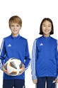 Detská mikina adidas Performance TIRO23L TR JKTY bez kapucne modrá HS3526