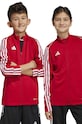 Detská mikina adidas Performance TIRO23L TR JKTY bez kapucne červená HS3527
