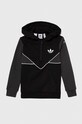 Дитяча кофта adidas Originals IJ5382 чорний AW23