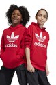Дитяча кофта adidas Originals TREFOIL з капюшоном червоний IJ7201