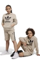 béžová Detská mikina adidas Originals TREFOIL Detský