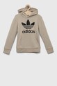 Dětská mikina adidas Originals TREFOIL IJ7204 béžová AW23