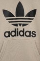 Dětská mikina adidas Originals TREFOIL béžová IJ7204