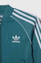 Detská mikina adidas Originals tyrkysová IJ7285