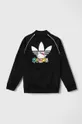 Παιδική μπλούζα adidas Originals x Hello Kitty μαύρο