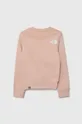 Παιδική βαμβακερή μπλούζα The North Face REDBOX CREW ροζ