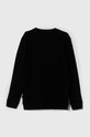 Detská bavlnená mikina Vans VANS CLASSIC CREW VN0008CA čierna AW23