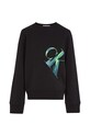 Detská mikina Calvin Klein Jeans IB0IB01854.9BYX čierna AW23