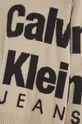 bež Otroški bombažen pulover Calvin Klein Jeans