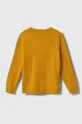 Detský bavlnený sveter United Colors of Benetton žltá