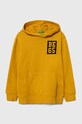 United Colors of Benetton gyerek melegítőfelső pamutból pamut sárga 3J68C202M.G.SEASONAL