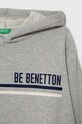 Fiú United Colors of Benetton gyerek melegítőfelső pamutból 3J68C202M.G.SEASONAL szürke