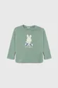 zelena Bombažen pulover za dojenčka United Colors of Benetton Otroški