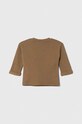 Pamučna dukserica za bebe United Colors of Benetton 3J70A1036.W.SEASONAL smeđa AW23