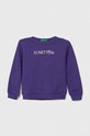 United Colors of Benetton gyerek melegítőfelső pamutból pamut lila 3J70G10A5.P.SEASONAL
