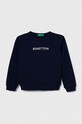United Colors of Benetton bluza bawełniana dziecięca nadruk granatowy 3J70G10A5.P.SEASONAL