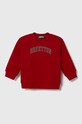 United Colors of Benetton bluza bawełniana dziecięca nadruk czerwony 3J70G10A7.P.SEASONAL