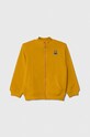 United Colors of Benetton bluza bawełniana dziecięca nadruk żółty 3J70G5022.P.SEASONAL