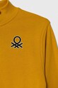 Chłopiec United Colors of Benetton bluza bawełniana dziecięca 3J70G5022.P.SEASONAL żółty