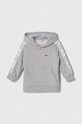 Lacoste hanorac de bumbac pentru copii melanj gri SJ1225