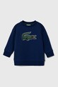 Lacoste hanorac de bumbac pentru copii print bleumarin SJ1231