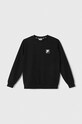 Fila bluza dziecięca BLEIALF crew sweat z elastanem czarny FAT0429