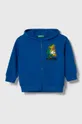 niebieski United Colors of Benetton bluza bawełniana dziecięca Dziecięcy
