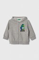United Colors of Benetton bluza bawełniana dziecięca nadruk szary 3J68G502R.P.SEASONAL